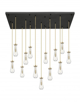 Owego - 13 Light - 54 inch - Champagne Bronze - Multi Pendant (3442|154BK-451-1P-CB-G451-4SDY)