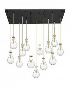 Owego - 13 Light - 54 inch - Brushed Brass - Multi Pendant (3442|154BK-451-1P-BB-G451-7CL)
