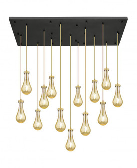 Owego - 13 Light - 54 inch - Brushed Brass - Multi Pendant (3442|154BK-451-1P-BB-G451-5ME)