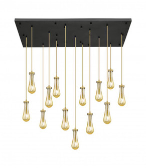 Owego - 13 Light - 54 inch - Brushed Brushed Brass - Multi Pendant (3442|154BK-451-1P-BB-G451-4ME)