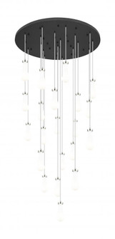 Owego - 21 Light - 48 inch - Brushed Polished Nickel - Multi Pendant (3442|148BK-451-1P-PN-G451-4GWH)
