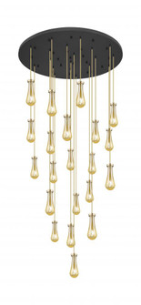 Owego - 21 Light - 48 inch - Champagne Bronze - Multi Pendant (3442|148BK-451-1P-CB-G451-4ME)