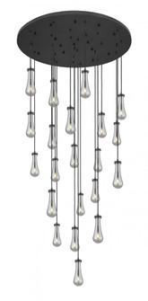 Owego - 21 Light - 48 inch - Matte Black - Multi Pendant (3442|148BK-451-1P-BK-G451-4SM)