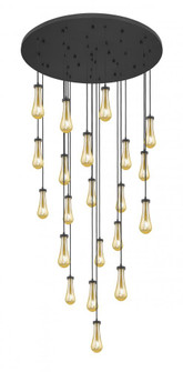 Owego - 21 Light - 48 inch - Brushed Matte Black - Multi Pendant (3442|148BK-451-1P-BK-G451-4ME)