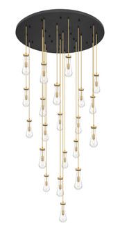 Owego - 21 Light - 48 inch - Brushed Brass - Multi Pendant (3442|148BK-451-1P-BB-G451-4CL)