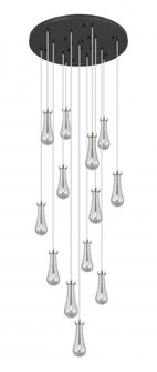 Owego - 13 Light - 32 inch - Brushed Satin Nickel - Multi Pendant (3442|132BK-451-1P-SN-G451-4SM)