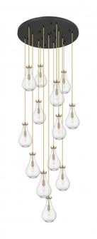 Owego - 13 Light - 32 inch - Champagne Bronze - Multi Pendant (3442|132BK-451-1P-CB-G451-7SDY)