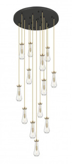 Owego - 13 Light - 32 inch - Champagne Bronze - Multi Pendant (3442|132BK-451-1P-CB-G451-4SDY)
