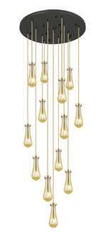 Owego - 13 Light - 32 inch - Champagne Bronze - Multi Pendant (3442|132BK-451-1P-CB-G451-4ME)