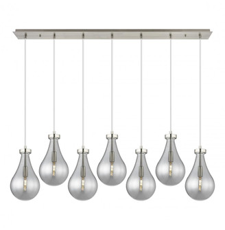 Owego - 7 Light - 49 inch - Brushed Satin Nickel - Linear Pendant (3442|127-451-1P-SN-G451-7SM)
