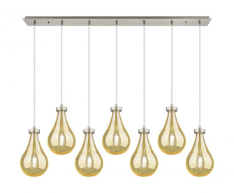 Owego - 7 Light - 49 inch - Brushed Satin Nickel - Linear Pendant (3442|127-451-1P-SN-G451-7ME)