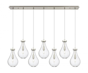 Owego - 7 Light - 49 inch - Brushed Satin Nickel - Linear Pendant (3442|127-451-1P-SN-G451-7CL)