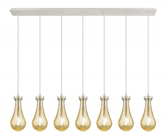 Owego - 7 Light - 49 inch - Polished Nickel - Linear Pendant (3442|127-451-1P-PN-G451-5ME)
