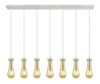 Owego - 7 Light - 49 inch - Brushed Polished Nickel - Linear Pendant (3442|127-451-1P-PN-G451-4ME)
