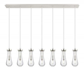 Owego - 7 Light - 49 inch - Polished Nickel - Linear Pendant (3442|127-451-1P-PN-G451-4CL)