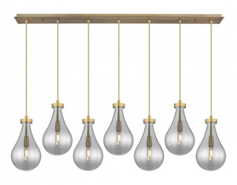 Owego - 7 Light - 49 inch - Brushed Brass - Linear Pendant (3442|127-451-1P-BB-G451-7SM)