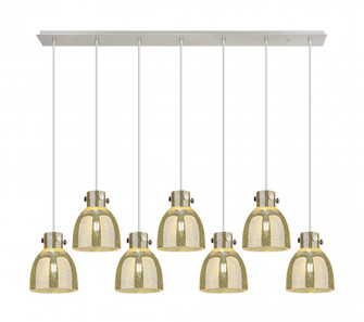 Newton Bell - 7 Light - 52 inch - Polished Nickel - Linear Pendant (3442|127-410-1PS-PN-G412-8ME)