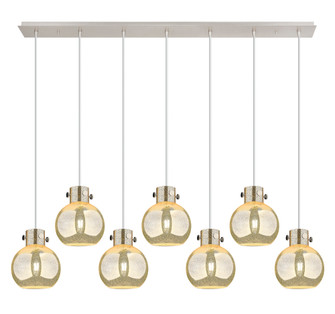 Newton Sphere - 7 Light - 52 inch - Polished Nickel - Cord hung - Linear Pendant (3442|127-410-1PS-PN-G410-8ME)