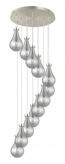 Owego - 12 Light - 24 inch - Brushed Satin Nickel - Multi Pendant (3442|126-451-1P-SN-G451-7SM)
