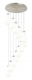 Owego - 12 Light - 24 inch - Brushed Satin Nickel - Multi Pendant (3442|126-451-1P-SN-G451-7GWH)