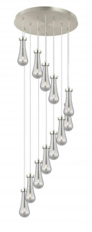 Owego - 12 Light - 24 inch - Brushed Satin Nickel - Multi Pendant (3442|126-451-1P-SN-G451-4SM)
