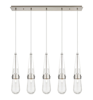 Milan - 5 Light - 36 inch - Brushed Satin Nickel - Linear Pendant (3442|125-452-1P-SN-G452-4SDY)
