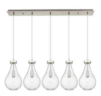 Owego - 5 Light - 37 inch - Brushed Satin Nickel - Linear Pendant (3442|125-451-1P-SN-G451-7SDY)