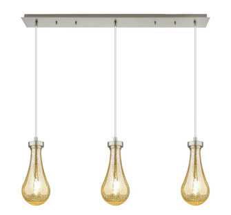 Owego - 3 Light - 37 inch - Brushed Satin Nickel - Linear Pendant (3442|123-451-1P-SN-G451-5GWH)