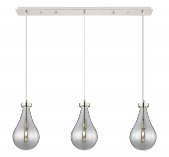 Owego - 3 Light - 37 inch - Polished Nickel - Linear Pendant (3442|123-451-1P-PN-G451-7SM)