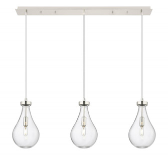 Owego - 3 Light - 37 inch - Polished Nickel - Linear Pendant (3442|123-451-1P-PN-G451-7CL)
