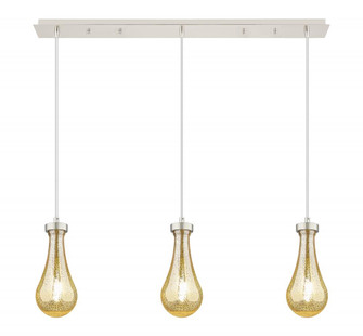 Owego - 3 Light - 37 inch - Polished Nickel - Linear Pendant (3442|123-451-1P-PN-G451-5ME)
