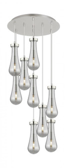 Owego - 9 Light - 19 inch - Polished Nickel - Multi Pendant (3442|119-451-1P-PN-G451-4SM)