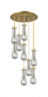 Owego - 9 Light - 19 inch - Brushed Brass - Multi Pendant (3442|119-451-1P-BB-G451-4SM)
