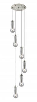 Owego - 6 Light - 16 inch - Brushed Satin Nickel - Multi Pendant (3442|116-451-1P-SN-G451-4SM)