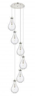 Owego - 6 Light - 16 inch - Polished Nickel - Multi Pendant (3442|116-451-1P-PN-G451-7CL)