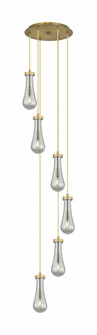 Owego - 6 Light - 16 inch - Brushed Brass - Multi Pendant (3442|116-451-1P-BB-G451-4SM)