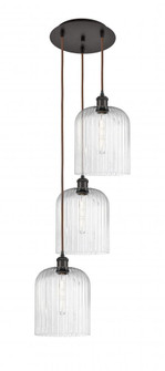 Bridal Veil - 3 Light - 12 inch - Oil Rubbed Bronze - Cord Hung - Multi Pendant (3442|113B-3P-OB-G559-8SDY)