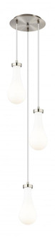Owego - 3 Light - 13 inch - Brushed Satin Nickel - Multi Pendant (3442|113-451-1P-SN-G451-5GWH)