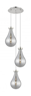 Owego - 3 Light - 13 inch - Polished Nickel - Multi Pendant (3442|113-451-1P-PN-G451-7SM)