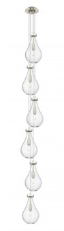 Owego - 6 Light - 7 inch - Brushed Satin Nickel - Multi Pendant (3442|106-451-1P-SN-G451-7CL)