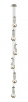 Owego - 6 Light - 7 inch - Brushed Satin Nickel - Multi Pendant (3442|106-451-1P-SN-G451-4ME)