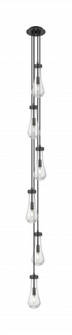 Owego - 6 Light - 7 inch - Brushed Matte Black - Multi Pendant (3442|106-451-1P-BK-G451-4SDY)