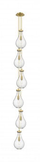 Owego - 6 Light - 7 inch - Brushed Brass - Multi Pendant (3442|106-451-1P-BB-G451-7CL)