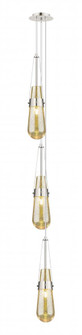 Milan - 3 Light - 6 inch - Polished Nickel - Multi Pendant (3442|103-452-1P-PN-G452-4ME)