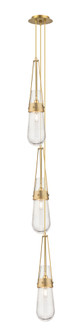 Milan - 3 Light - 6 inch - Brushed Brass - Multi Pendant (3442|103-452-1P-BB-G452-4SDY)