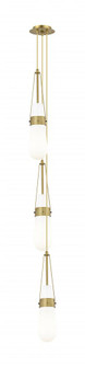 Milan - 3 Light - 6 inch - Brushed Brass - Multi Pendant (3442|103-452-1P-BB-G452-4GWH)