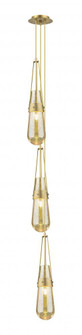 Milan - 3 Light - 6 inch - Brushed Brass - Multi Pendant (3442|103-452-1P-BB-G452-4ME)
