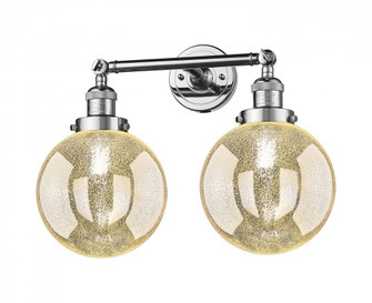 Beacon - 2 Light - 19 inch - Polished Chrome - Adjustable Bath Vanity Light (3442|208-PC-G208-8)