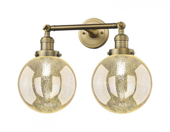 Beacon - 2 Light - 19 inch - Brushed Brass - Adjustable Bath Vanity Light (3442|208-BB-G208-8)