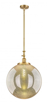 Beacon - 1 Light - 18 inch - Satin Gold - Stem Hung - Adjustable Mini Pendant (3442|206-SG-G208-18)